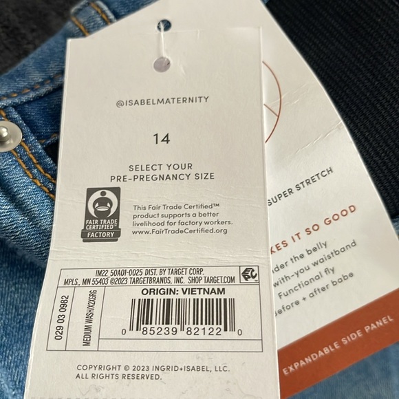 isabel maternity expandable Side Panel Cutoff Shorts - Sizes available boxAG - Picture 6 of 6